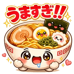 Hungry Ramen Stickers