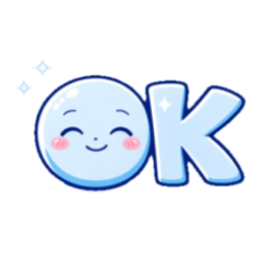 Simple OK Stickers