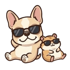 Cute French Bulldog 426O & Hamumaru
