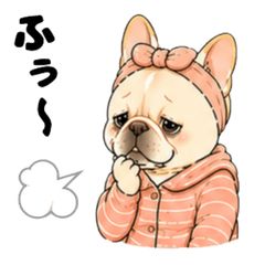 Relatable French Bulldog Mom Stickers