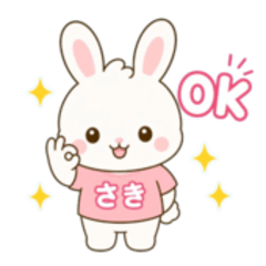 Saki Cute Bunny Daily Stickers