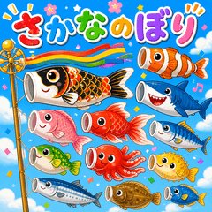 Swim! Fish Koinobori