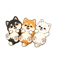 可愛柴犬朋友貼圖