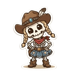 lovely skeleton woman