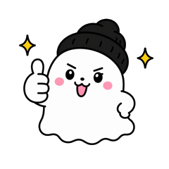 Casual Ghost Work Stickers