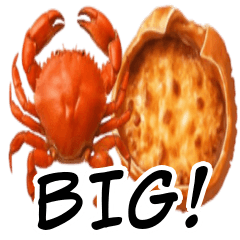 Crab BIG Sticker