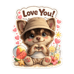 Cute Chihuahua Daily & Summer Stickers