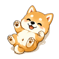 可愛柴犬 放鬆貼圖 2026