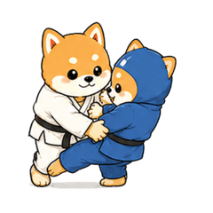 超可愛柴犬運動貼圖