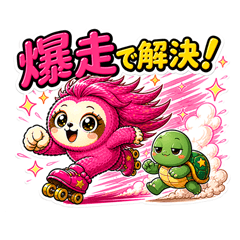 Speedy Patty & Pepe Stickers
