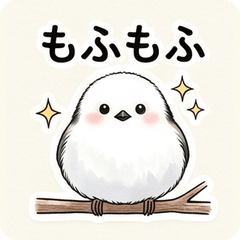 Snow-Fairy Long-Tailed Tit Stickers!