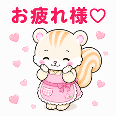 Carefree Squirrel Mama Stickers Dama