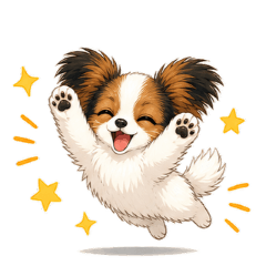 Mug-kun, the mischievous Papillon