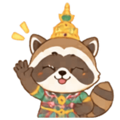 Cozy Brown Raccoon