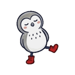 Radio Exercise Owl Stickers