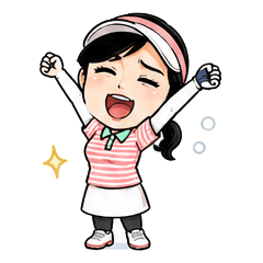 Miippon's Golf Girl Stickers