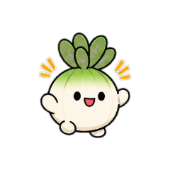 Cute Turnip Stickers for Daily Use