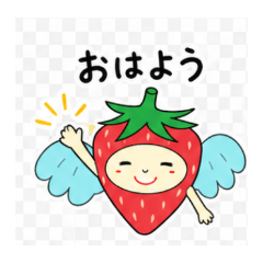 Strawberry Angel Stickers