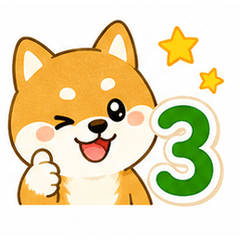 Cute Shiba Inu Stickers Vol.3 JP