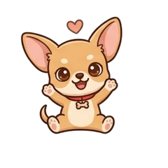 Adorable puppy stickers6685