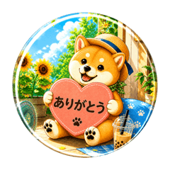 Puku Puku Shiba Stickers