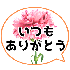 *Flower* Mother's Day & Speech bubble01