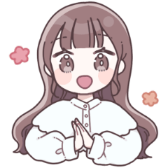 Smile Girl Stickers for everyday use