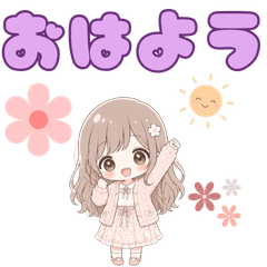 Soft & Cute Girl Daily Stickers