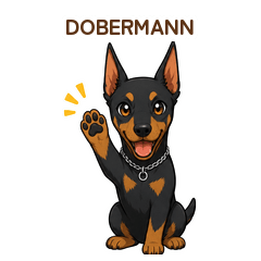Noble Dobermann Daily Stickers