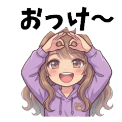 Cute Gyaru Greeting Stickers