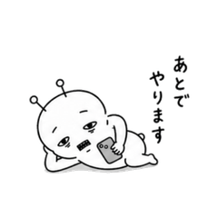 Darisuke Tired Worker Stickers