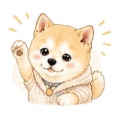 Shiba Inu Happy-Chill Tsukkomi Stickers