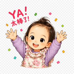 療癒可愛寶寶貼圖，陪你聊天每一天
