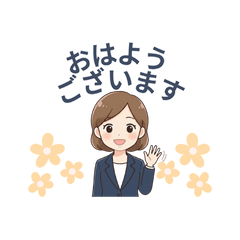 Hidamari-san Office Stickers