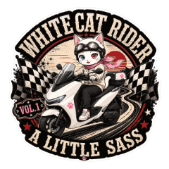White Cat Rider 1: Daily Sass
