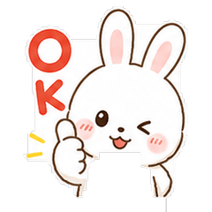 Fluffy Rabbit Daily Stamp