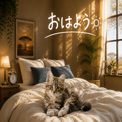 (毎日)おしゃれな猫たちが代弁するスタンプ