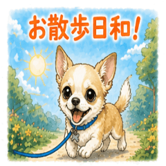 Chihuahua Weather Stickers NanoLife