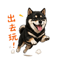 黑柴可愛