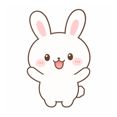 Fluffy Bunny Daily Stickers 2026