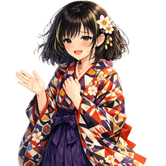 Soft Fukui Words with a Kimono Girl