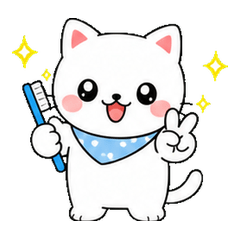 Toothbrushing Animals: Cat
