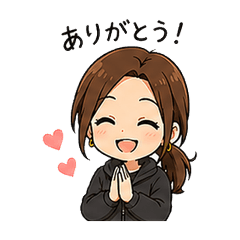 Black Hoodie Girl Daily Stickers
