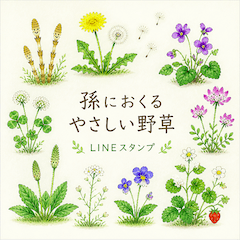 Gentle Wildflower Stickers for Grandkids