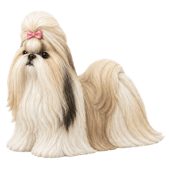 FullCoat Shih Tzu AdultGreeting Stickers