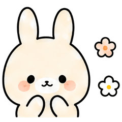 Simple Cute Bunny Stickers (Daily Use)