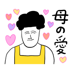 bonjinmame Mom Sticker