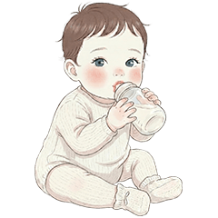 Cute & smile Baby Daily Life Stickers