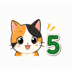 Japanese Cat Stickers Vol.5 EN