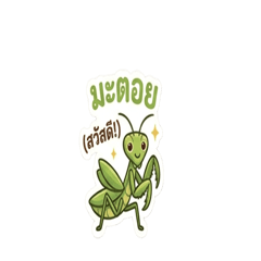 The grasshopper is cute.